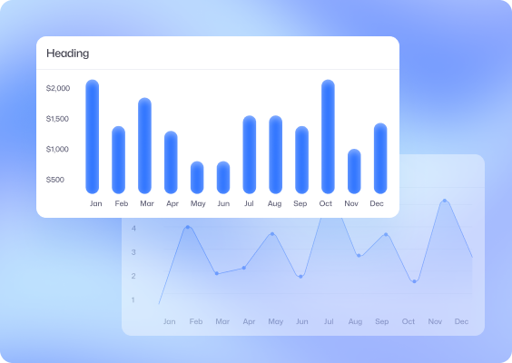 Customer Management module showing analytics charts and reporting