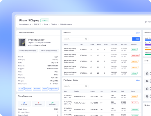 Inventory Control screenshot illustration